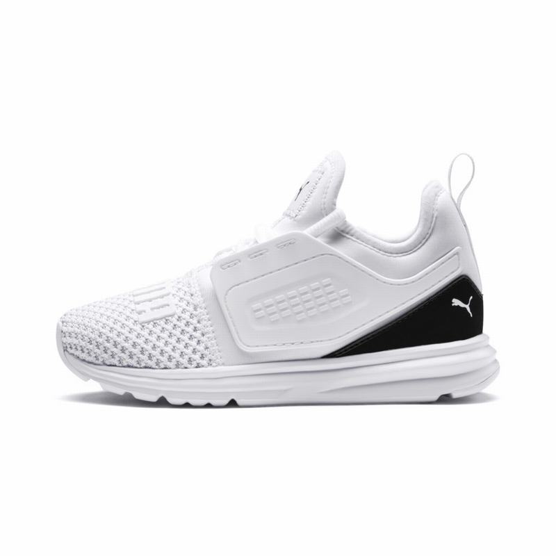 Basket Puma Ignite Limitless 2 Ac Ps Fille Blanche/Noir Soldes 426GZXBY